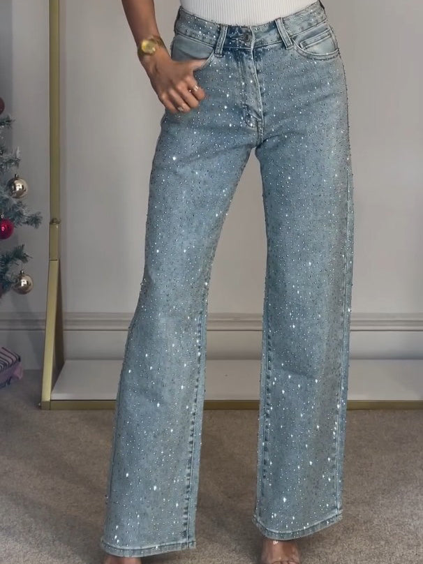 Jeans Brillo Celeste Aurora - Glamound