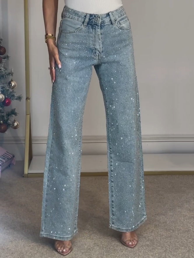 Jeans Brillo Celeste Aurora - Glamound