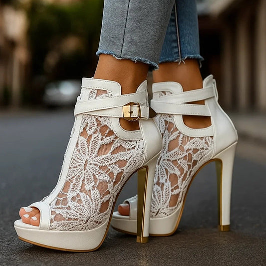Tacones Blanche Élégance - Glamound