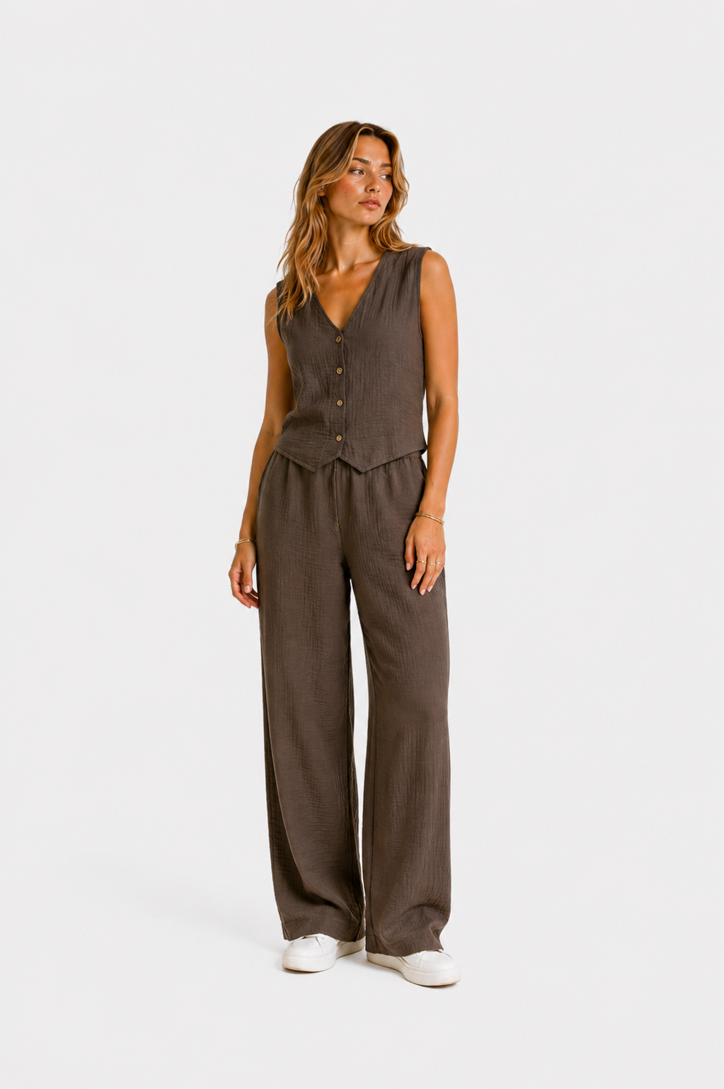 Conjunto Linen Blanca - Glamound