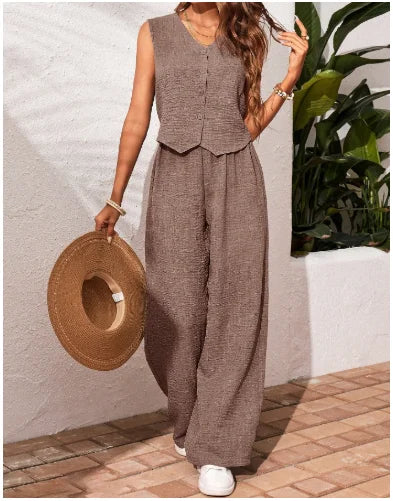 Conjunto Linen Blanca - Glamound