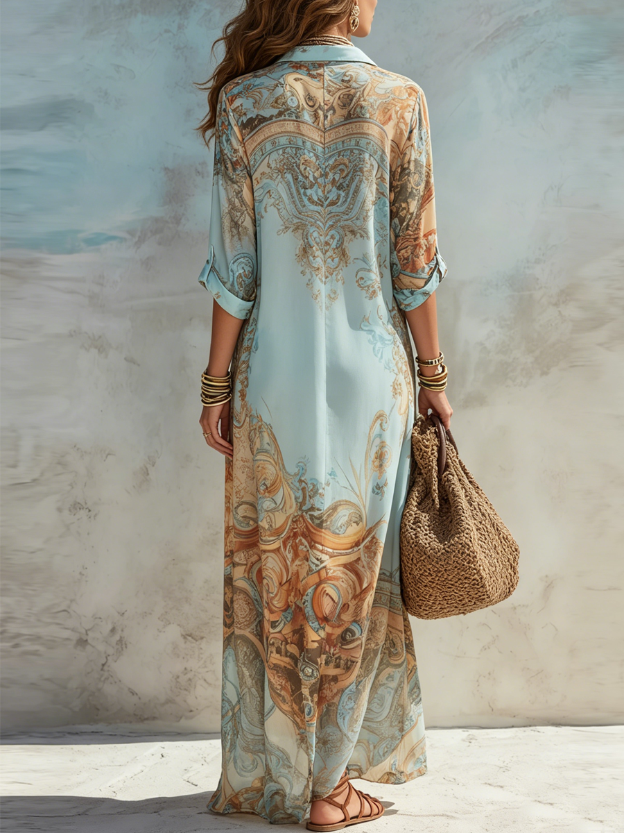 Vestido Celeste Riviera - Glamound